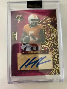 Hendon Hooker 2023 Wild Card 7 Card Studs 3/4 RC Auto - Picture 1 of 3