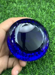 1127 Carat Top Quality Tanzanite Quartz Stone, Round Faceted Cut Loose Quartz - Picture 1 of 9