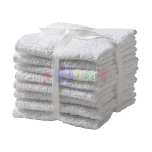 Paños blancos 11x11 toalla de cocina de hotel 6 piezas 100% algodón - Imagen 1 de 1