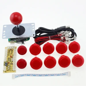 Arcade DIY KIT Parts USB Encoder to PC Original Sanwa Joystick + OBSF-30 Buttons - Afbeelding 1 van 12