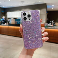 For iPhone 15 14 13 12 11 Pro Max XR 8 Plus Bling Glitter Shockproof Case Cover