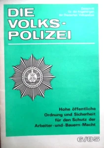 DIE VOLKS-POLIZEI 6 - 1985 Zeitschrift für Angehörige der Deutschen VoPo DDR ABV - Picture 1 of 2