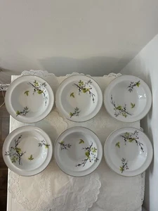 6 Glo- White Alfred Meakin England Soup/ Cereal/ Dessert Gold Rimmed Bowls 6.5”. - Picture 1 of 12