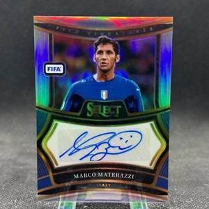 Marco Materazzi 2024-25 Panini Select FIFA Signatures Auto Silver Prizm #S-GP - Imagen 1 de 4