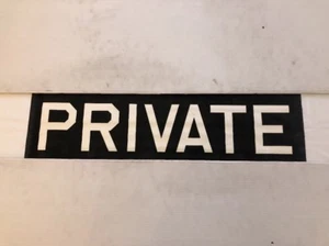 Persiana de autobús de lino vintage de 30"" Aberdeen años 60 - privada - Imagen 1 de 4