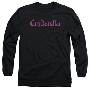 CINDERELLA LOGO ROUGH Licensed Men's Long Sleeve Graphic Tee Shirt MEDIUM - Picture 1 of 2