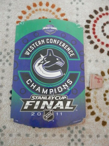2011 Stanley Cup Vancouver Canucks Wooden Sign wooden plaque man cave NHL 2011 Cover