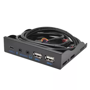 Unidad de disquete JMT 3.5 pulgadas USB3.2 Gen2 panel frontal 10 Gbps con puerto de audio puerto USB-C - Imagen 1 de 12