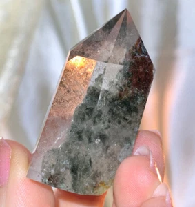 BEAUTIFUL RARE GARDEN QUARTZ CHRISTMAS QUARTZ POLISHED CRYSTAL MINI-TOWER *5 - Picture 1 of 10