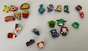 Croc Accessory Jibbitz Lot of 22 Shoe Charms Luigi, Grogu, Marvel, More - Picture 1 of 9