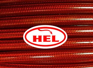 TRANS RED MT-07 ABS 2013-2020 HEL BRAIDED BRAKE HOSE 3 LINE STANDARD SETUP - Picture 1 of 3