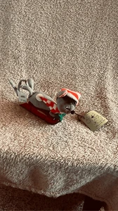 Annalee Puppe Weihnachten Maus Schlitten 1965 - Bild 1 von 9