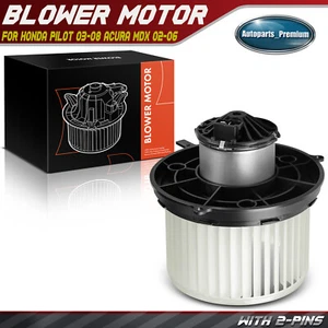 Rear HVAC Heater Blower Motor w/ Fan Cage for Honda Pilot 03-08 Acura MDX 02-06 - Picture 1 of 9