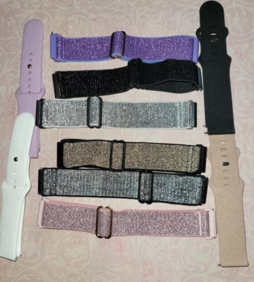 Fitbit Versa 2 Bandas Ajustáveis LOTE DE 10-BRILHANTE, BORRACHA, CONFORTÁVEL VERSA 2 - Imagem 1 de 4