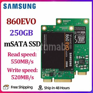 Samsung SSD 860 EVO mSATA 250GB SSD Interne Festplatte For Laptop And Desktop PC - Afbeelding 1 van 7