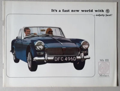 Folleto MG Midget Mk III Mk 3 1968 Foto 1 de 4