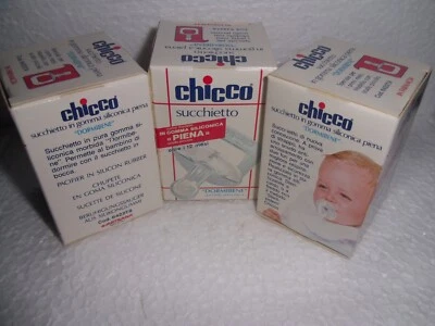 CHICCO Vintage Baby Pacifier Silicon Rubber 12+ Months New Sealed In A Box - Image 1 of 4