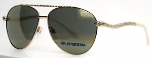 Gafas de sol de aviador ROBERTO CAVALLI Hoedus 899S 28G doradas para mujer 59-13-135 B:51 - Imagen 1 de 15
