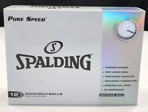 Spalding Pure Speed 85 Kompressions-Golfbälle weiß 12er-Packung neu in Verpackung  - Bild 1 von 5