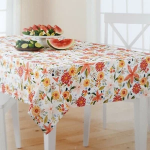 Fabric Tablecloth Spring Floral Flowers 60x120 - Picture 1 of 3