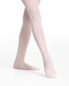 Danskin Theatrical Pink Girls 607 Footed Compression Tight - Picture 1 of 2