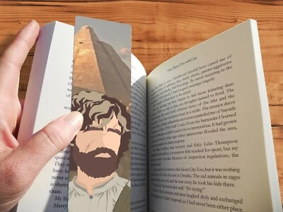 THE GEEK MONKEY Tyrion Lannister Game of Thrones Bookmark Gift Handmade Minimalist Original Art