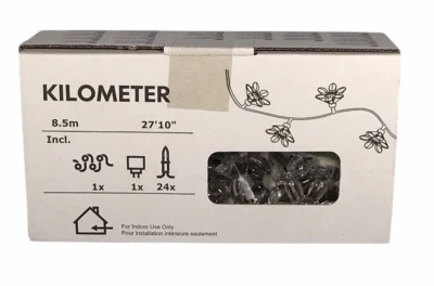 IKEA Kilometer 8.5 m (27 Ft) Flower Indoor String White Lights Clear String - Image 1 of 4
