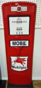 NEW MOBIL MOBILGAS GAS PUMP FRONT DOOR DISPLAY OIL REPLICA - FREE SHIPPING* - Picture 1 of 2