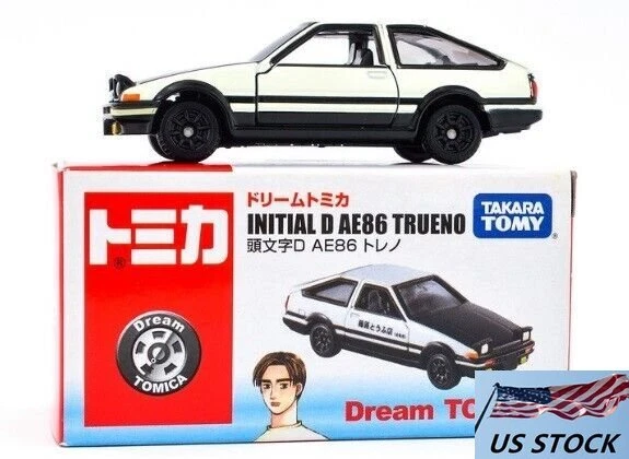 1:64 Initial D AE86 Diecast Car Takara Tomy Dream Tomica Trueno 藤原とラふ店 - Image 1 of 4