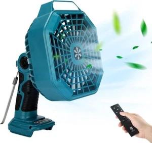 Portable Camping Fan Tent Fan for Makita 18V Li-ion Battery with LED Work Light - Picture 1 of 6