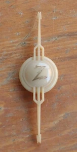 Original 1942 ZENITH Model 10-S-669 Tube Radio DIAL POINTER Creme Color Gold "Z" - Picture 1 of 11