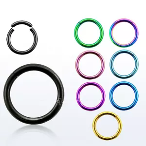 2pcs. 16G 14G Anodized Segment Ring Ear Lip Septum Cartilage Nose Hoop - Picture 1 of 1