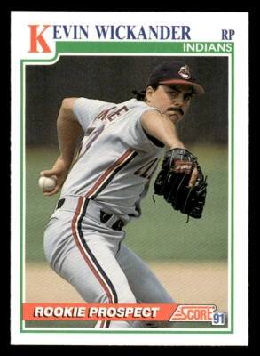 Kevin Wickander 1991 Score #355   Cleveland Indians - Image 1 of 2