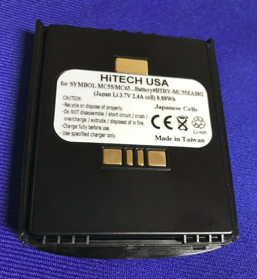 10 baterías (Japón Lion2.4A) para Symbol/Zebra... MC55/MC65/MC67#BTRY-MC55EAB02... Foto 1 de 3