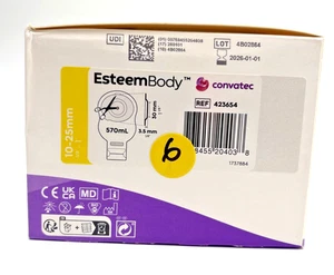 6 CONVATEC Esteem Body 423654 Cut to 1" Convex Expires 1/2026 - Picture 1 of 6