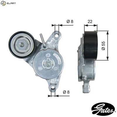 BELT TENSIONER VRIBBED BELT T39392 FOR MINI COUNTRYMAN/COOPER PACEMAN/HATCH 2.0L - Image 1 of 4