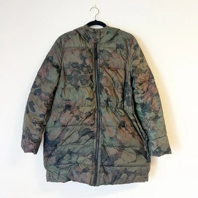 ESSENTIEL ANTWERP Floral Camp Puffed Jacket with Hood - Image 1 of 4