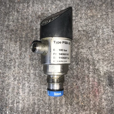 WIKA. PSD-31 Pressure Sensor, 0-100 Bar.  #14068116. Programmable. - Image 1 of 3