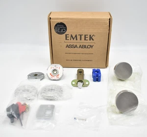 Emtek Rund Drückergarnitur Sichtschutz Türknaufgarnitur Edelstahl Scheibenrosette - Bild 1 von 8