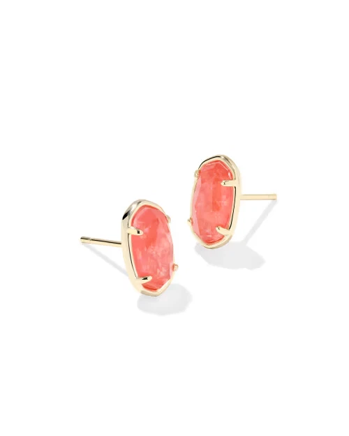 Aretes KENDRA SCOTT Grayson Piedra Plata Papaya Iridiscente Madreper Foto 1 de 1