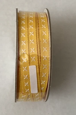 Stampin Up Daffodil Delight Double Stitched Ribbon Width 1/4” 10 Yards New - Image 1 of 3