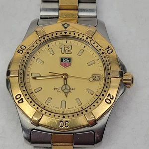 Reloj Tag Heuer 38mm Hombre Esfera 200m Acero Dorado Dos Tonos WK1121 Batería Nueva - Imagen 1 de 6