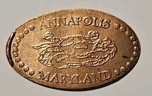 Annapolis Maryland Crab Souvenir Elongated Pressed Penny - Picture 1 of 1