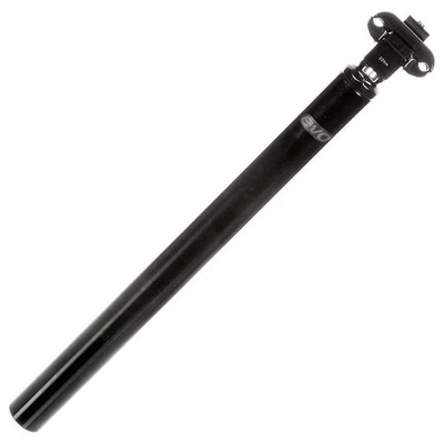 EVO E-Force AL Aluminum Seatpost 400mm, 25.8mm Diameter, Black, Lightweight - Image 1 of 4