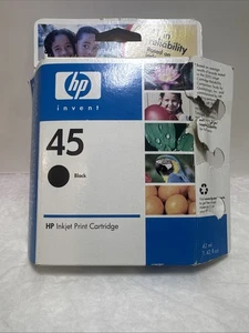 HP 45 INK Jet Druckerpatrone Schwarz Abgelaufen 11-06 OEM Original Factory LESEN ⬇️ - Bild 1 von 4