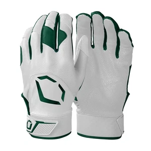 Evoshield Standout Adult Baseball/Softball Batting Gloves, White/Dark Green, XXL - Picture 1 of 3