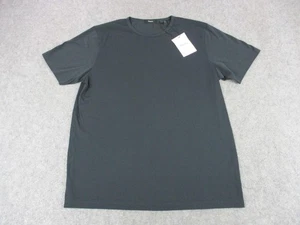 Theory Shirt Mens Large Pewter Precise Tee Luxe Cotton Jersey Crewneck Basic - Picture 1 of 10