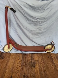 Antique 40's 50's WEE Wheelers UNITED SPECIALTIES COMPANY Steel Rare Scooter VGC - Picture 1 of 12