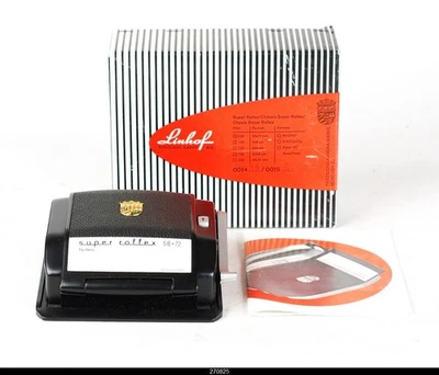 Linhof Super Rollex Black  56x72 Film Back w/Orginal  Box Manual Mint - Image 1 of 4
