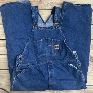 Vintage Quality Denim Lined Overalls Men’s Size 42-44 Xl - Picture 1 of 13